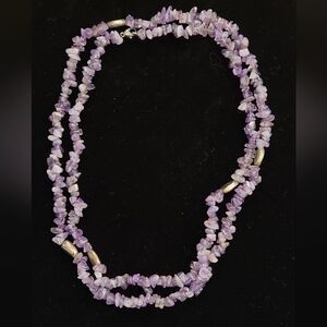Purple Gemstone Necklace
